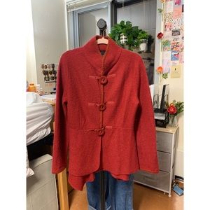 Vintage Cynthia Rowley Peplum Wool Sweater